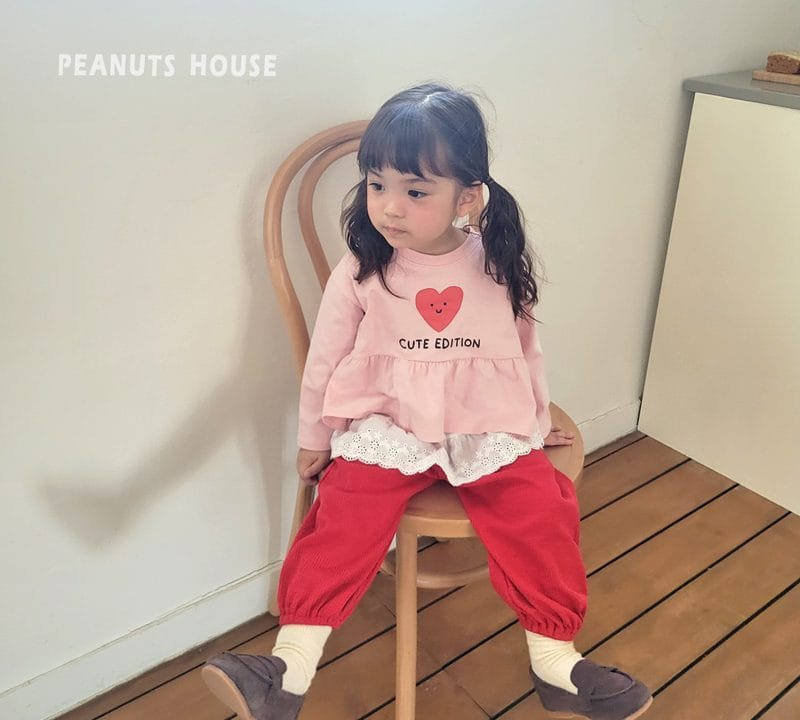 韓國🇰🇷PEANUTS 螺紋彈力束口褲(5-15)