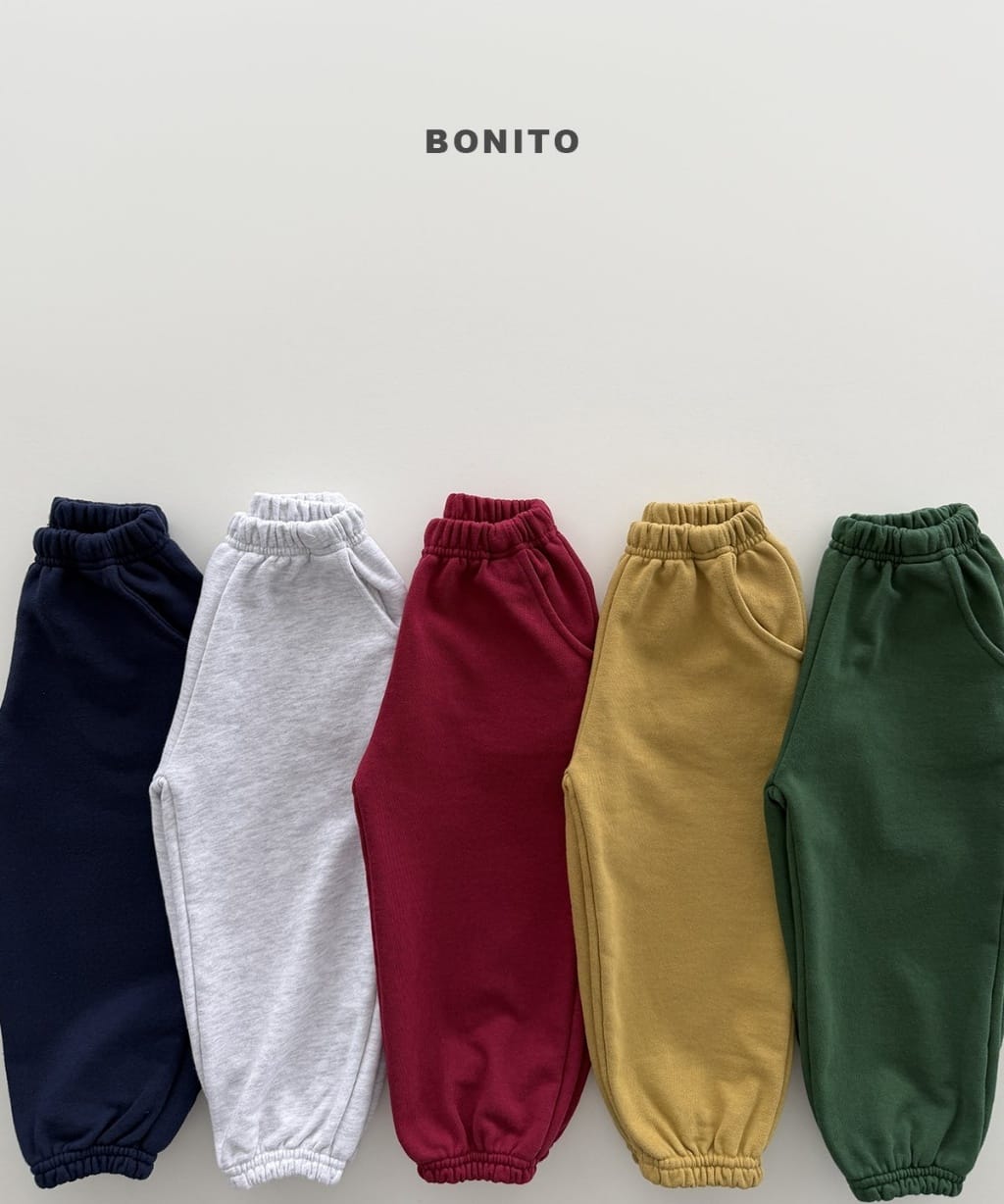 韓國🇰🇷Bonito 純色束口棉褲(12m-XL/JS-JM)