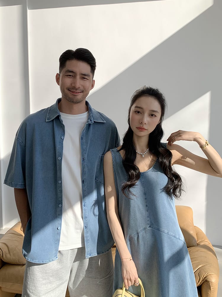 簡約牛仔親子裝(80-150/S-3XL)