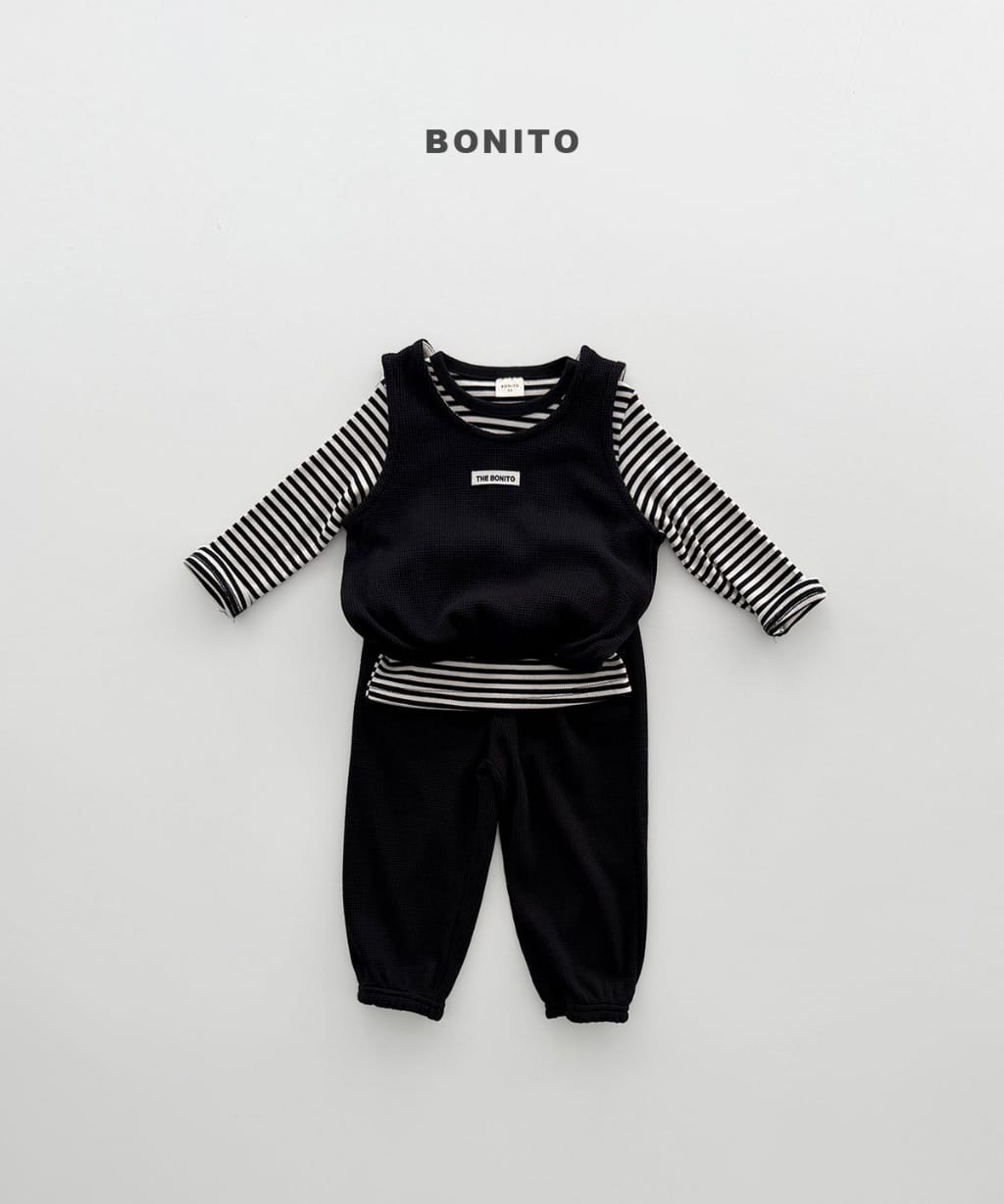 韓國🇰🇷Bonito 迷你華夫格背心套裝(12m-XL/JS-JM)