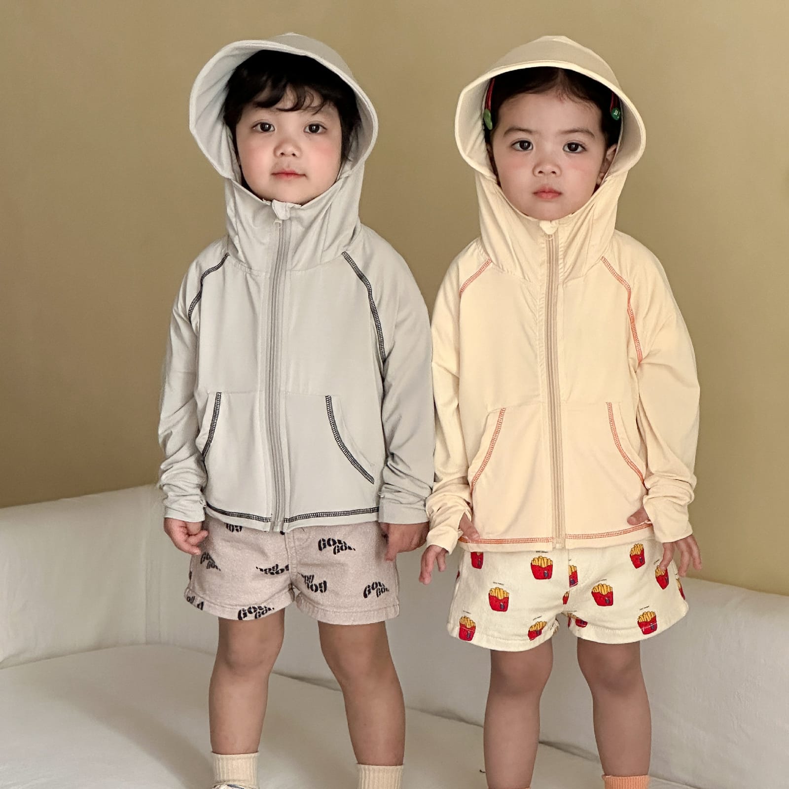 兄弟姐妹裝｜冰絲大帽沿防曬外套(80-150)