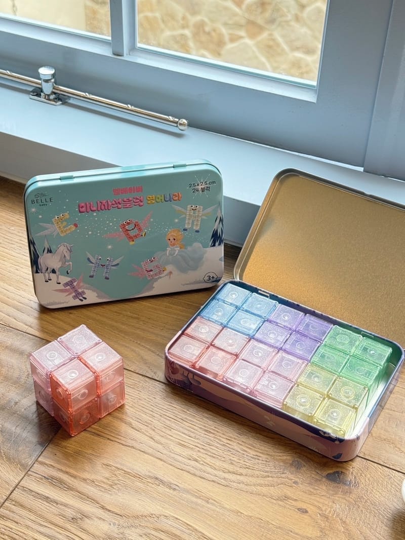 Bellebaby 迷你磁性積木 透明款