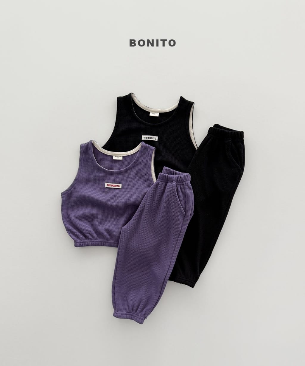 韓國🇰🇷Bonito 迷你華夫格背心套裝(12m-XL/JS-JM)