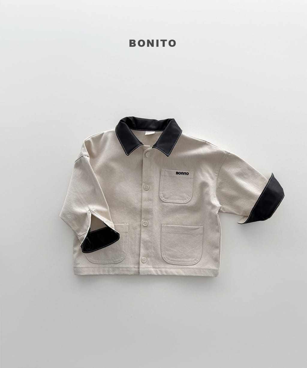 韓國🇰🇷Bonito 拼接領夾克(12m-XL/JS-JM)