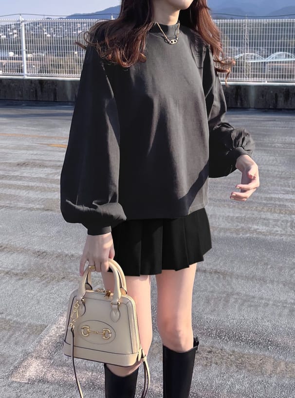 日本🇯🇵立領澎袖長袖上衣 三色