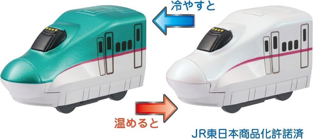 日本🇯🇵PILOT 神奇變色魔法車車洗澡玩具 E5系新幹線