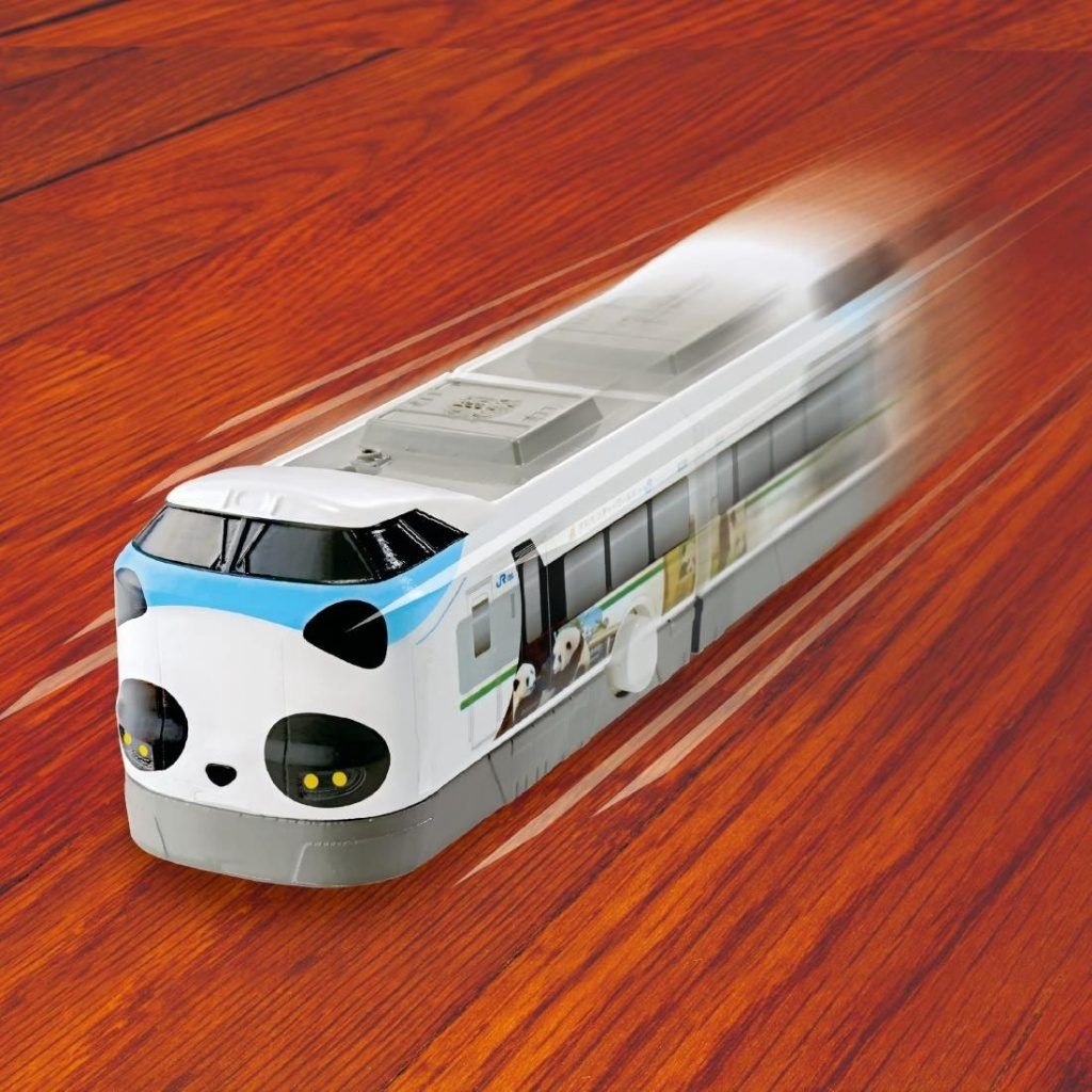 日本🇯🇵PILOT 水陸兩用發條新幹線列車 熊貓微笑冒險黑潮號