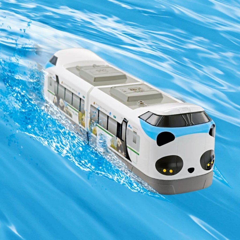 日本🇯🇵PILOT 水陸兩用發條新幹線列車 熊貓微笑冒險黑潮號