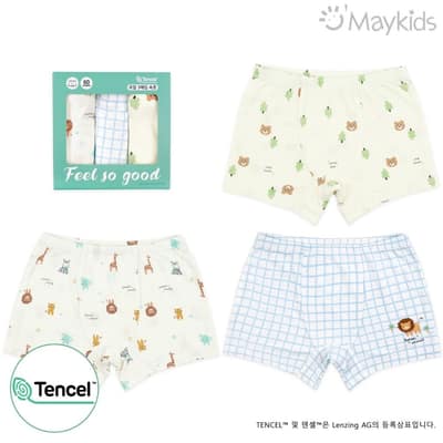 韓國🇰🇷Maykids 迷你動物男孩平口內褲