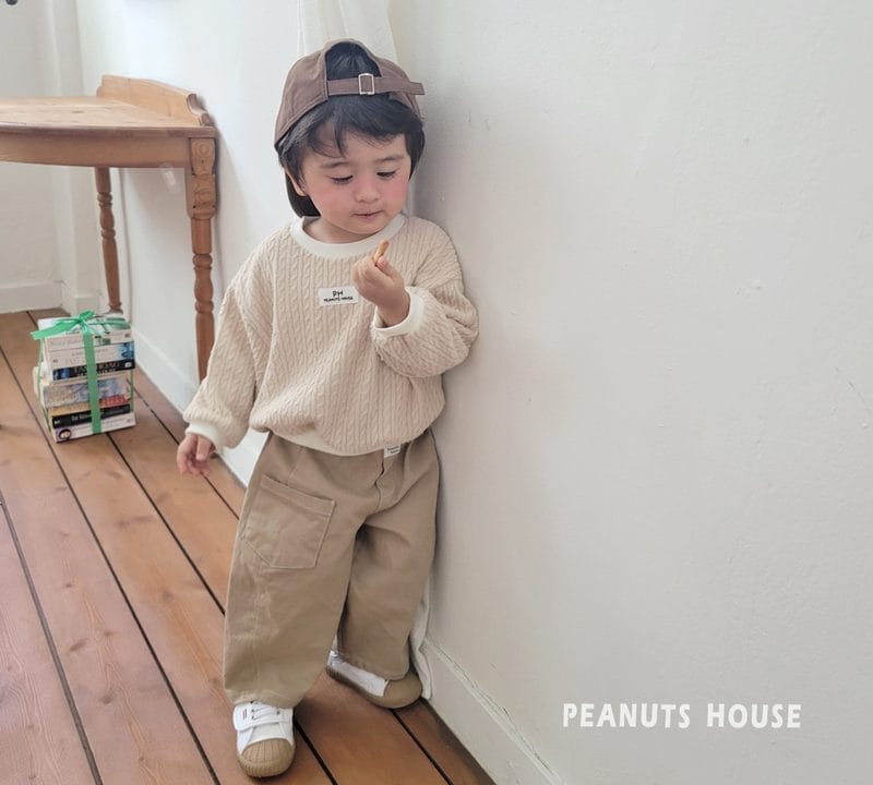 韓國🇰🇷PEANUTS 麻花紋長袖上衣(5-15)