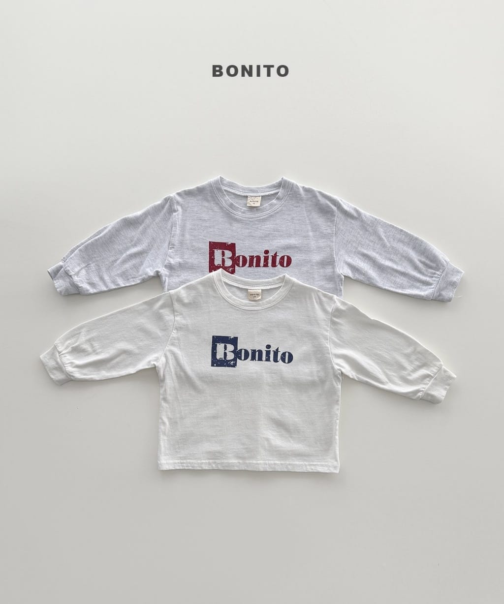 韓國🇰🇷Bonito 做舊印字長Ｔ恤(12m-XL/JS-JM)