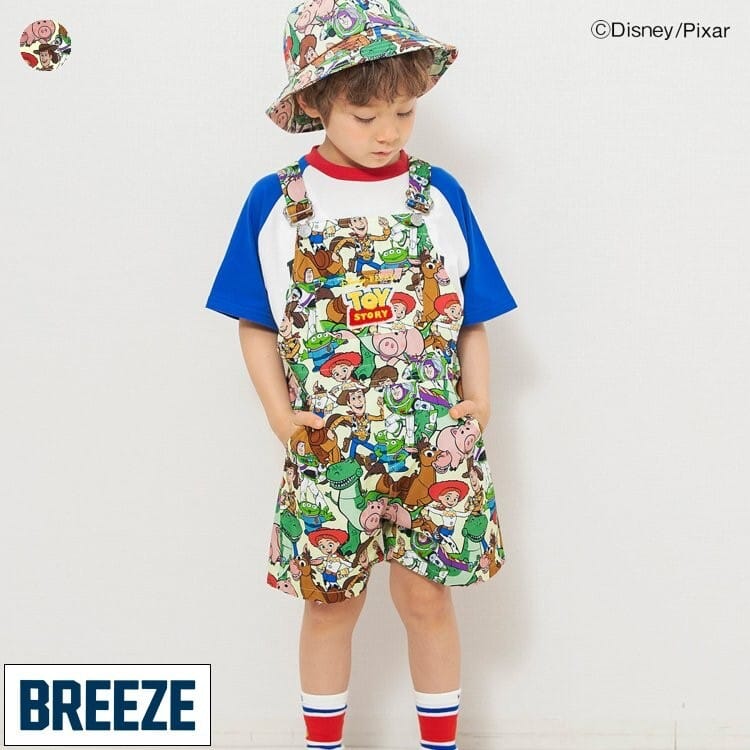 日本🇯🇵BREEZE 滿版玩具總動員吊帶褲(90-130)