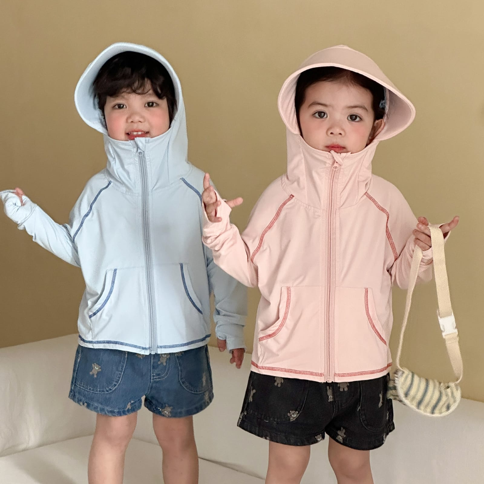 兄弟姐妹裝｜冰絲大帽沿防曬外套(80-150)