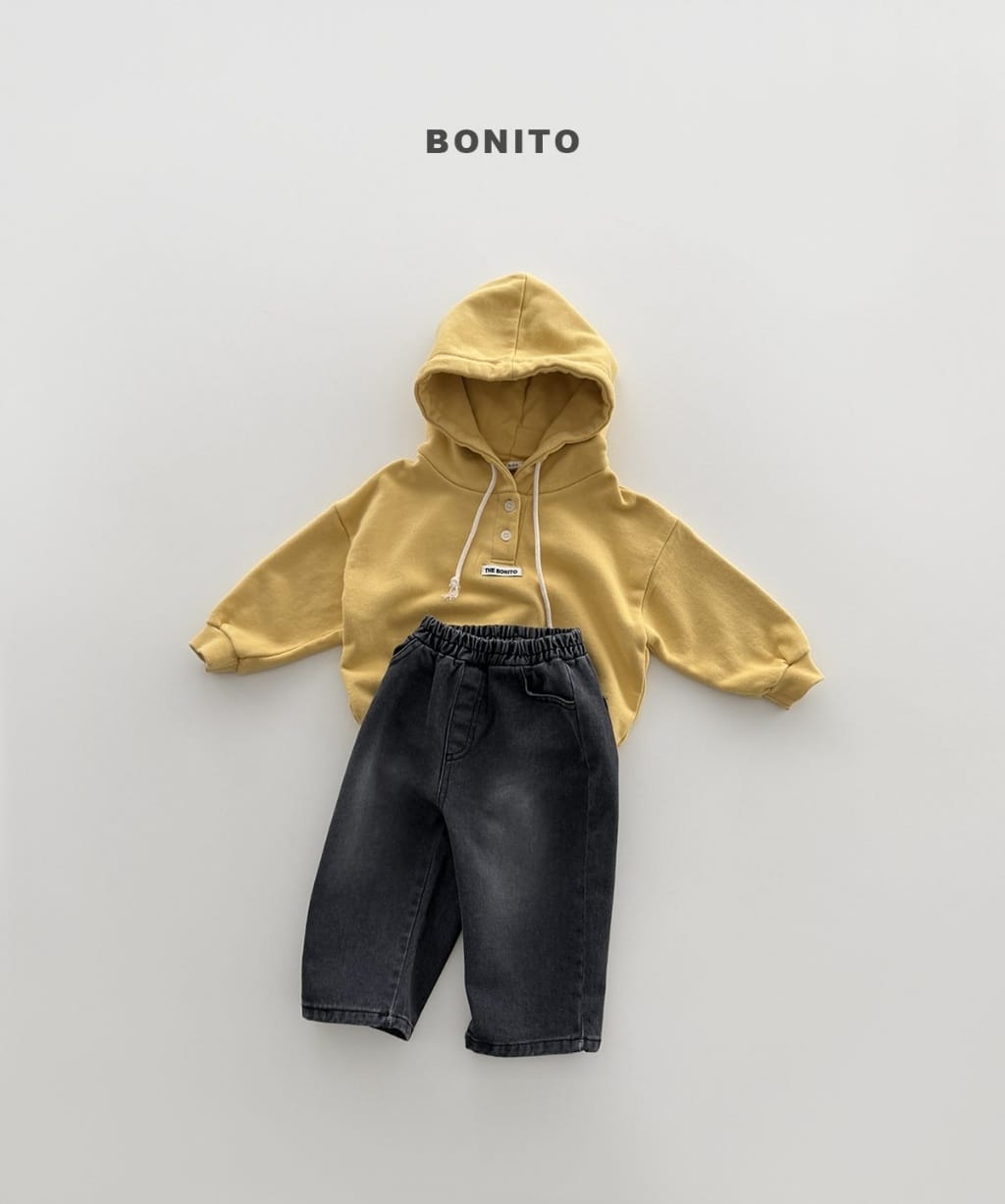 韓國🇰🇷Bonito 小標鈕扣連帽上衣(12m-XL/JS-JM)