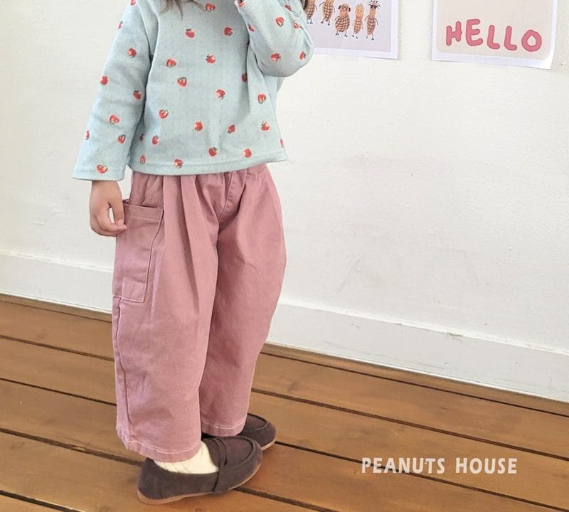 韓國🇰🇷PEANUTS 大口袋打褶卡其褲(5-15)
