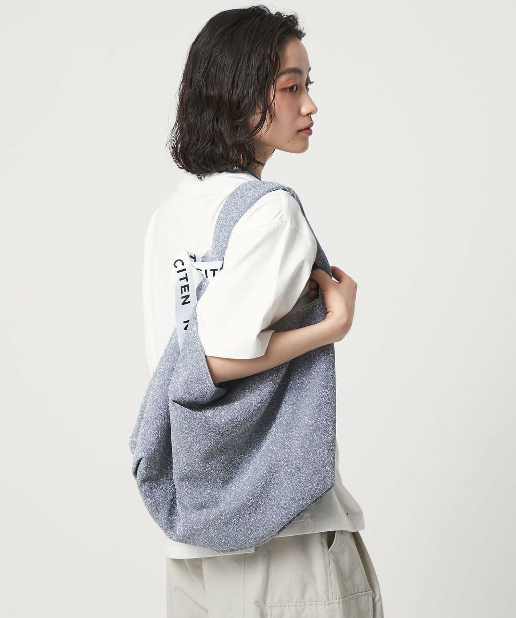 日本🇯🇵CITEN 金屬色澤 Logo織帶手提包肩背包 三色