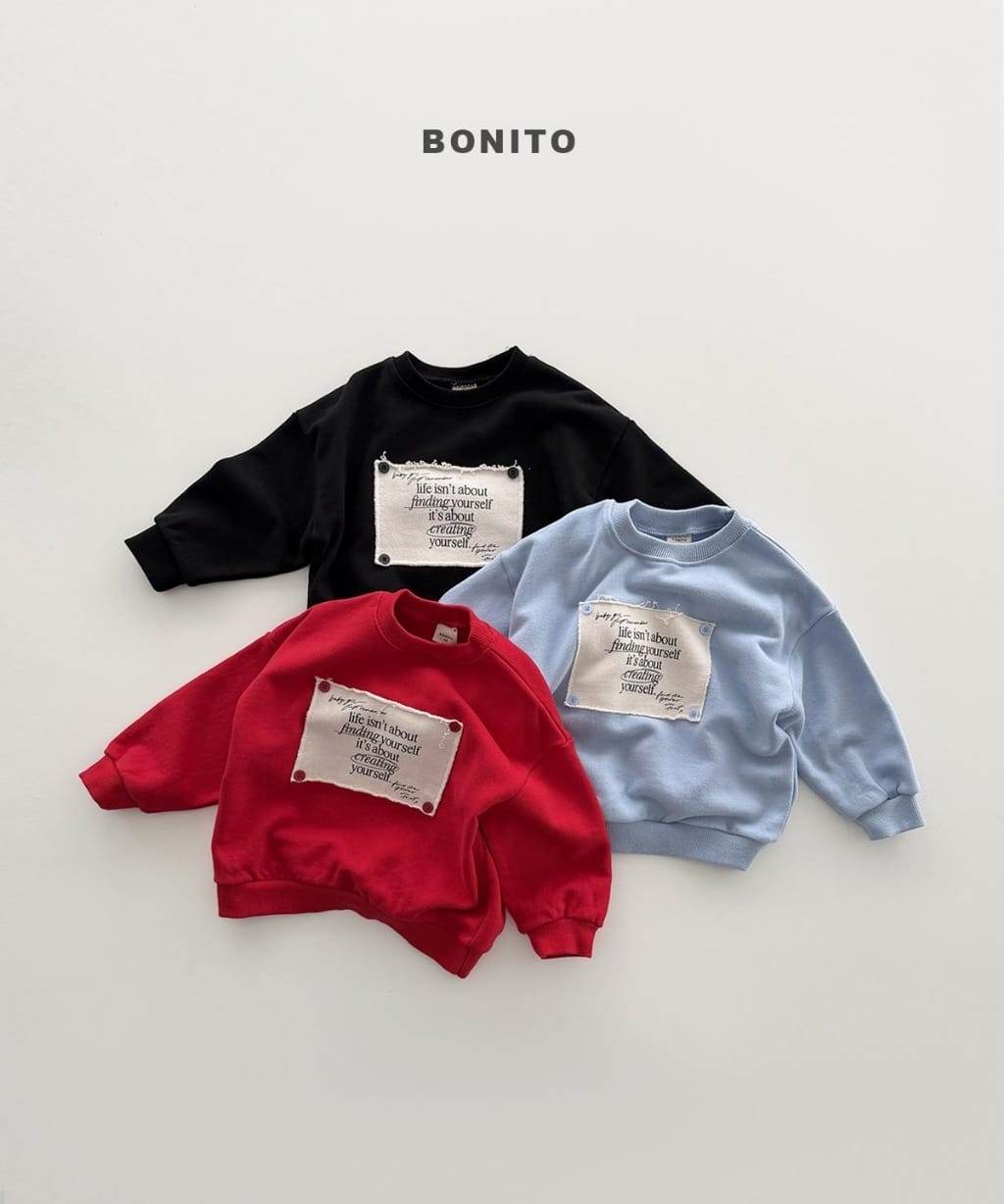 韓國🇰🇷Bonito 鈕扣貼布大學Ｔ(12m-XL/JS-JM)
