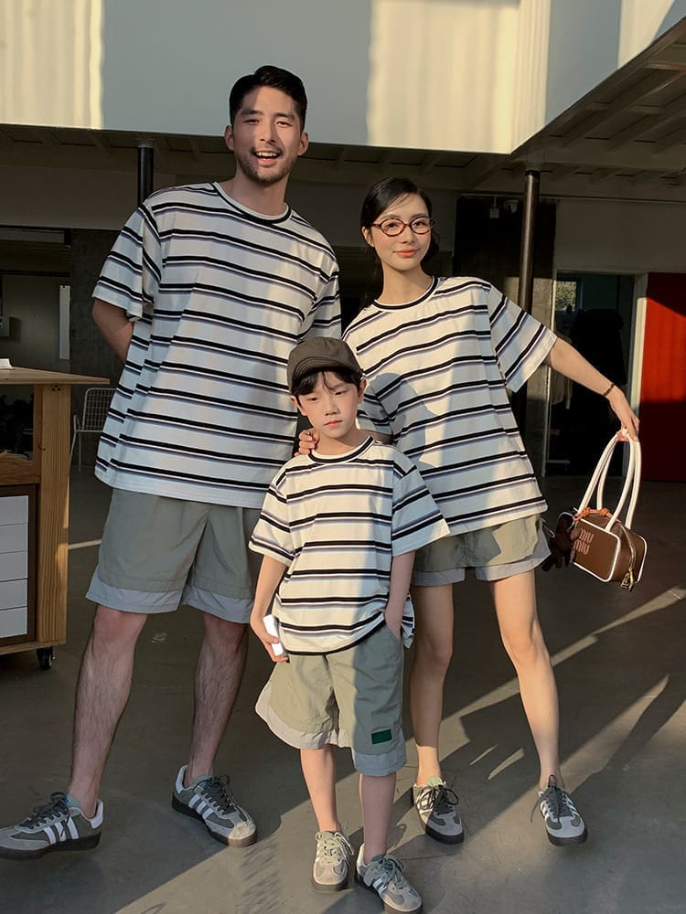 夏日可可條紋親子裝(80-150/S-3XL)