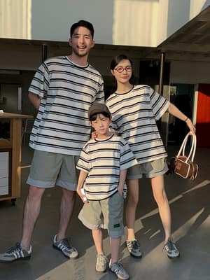 夏日可可條紋親子裝(80-150/S-3XL)