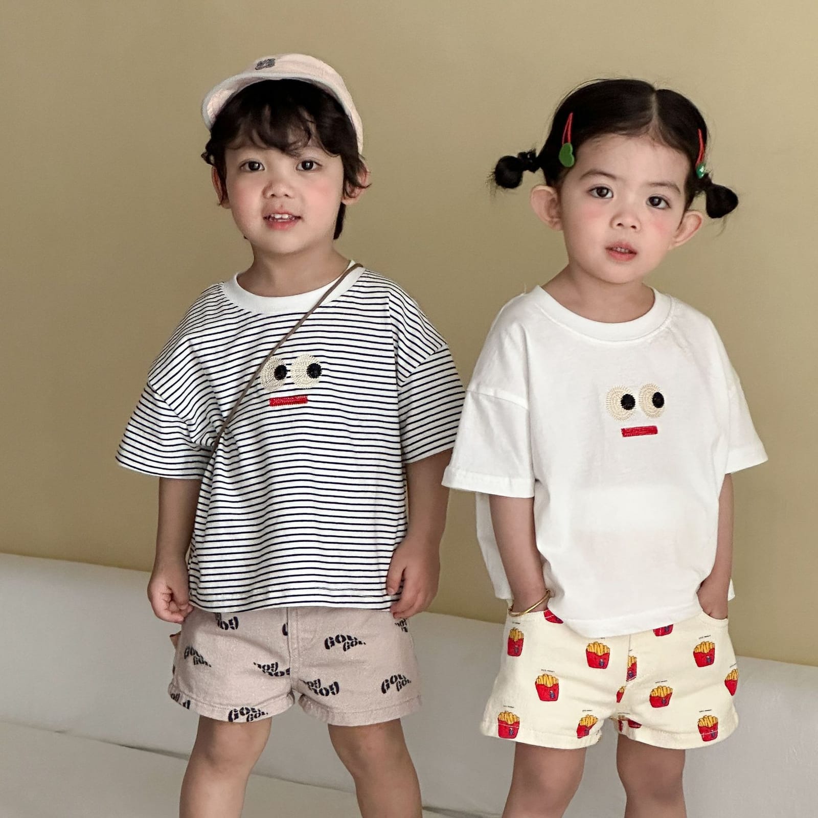 兄弟姐妹裝｜刺繡表情Ｔ恤(80-150)