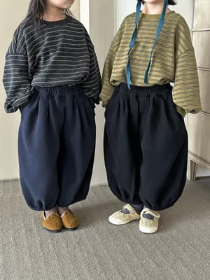 素色束口棉褲(80-140)