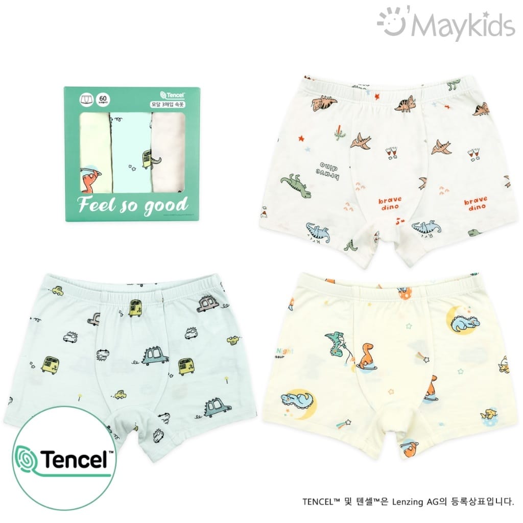 韓國🇰🇷Maykids 侏羅紀男孩平口內褲
