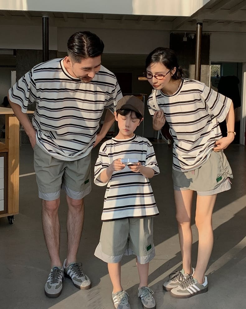 夏日可可條紋親子裝(80-150/S-3XL)