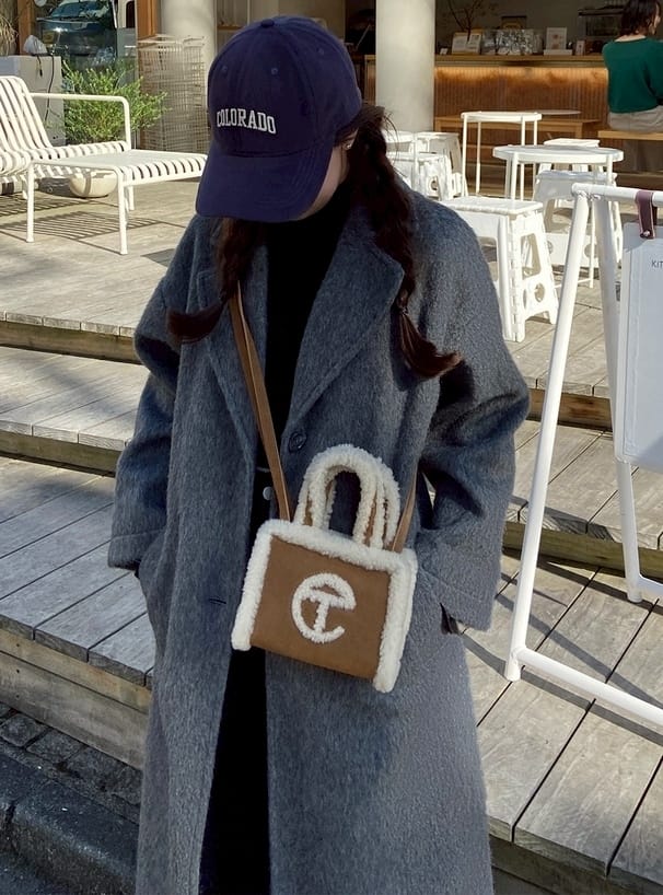 日本GRL 🇯🇵 蓬鬆長版切斯特磨毛大衣 兩色