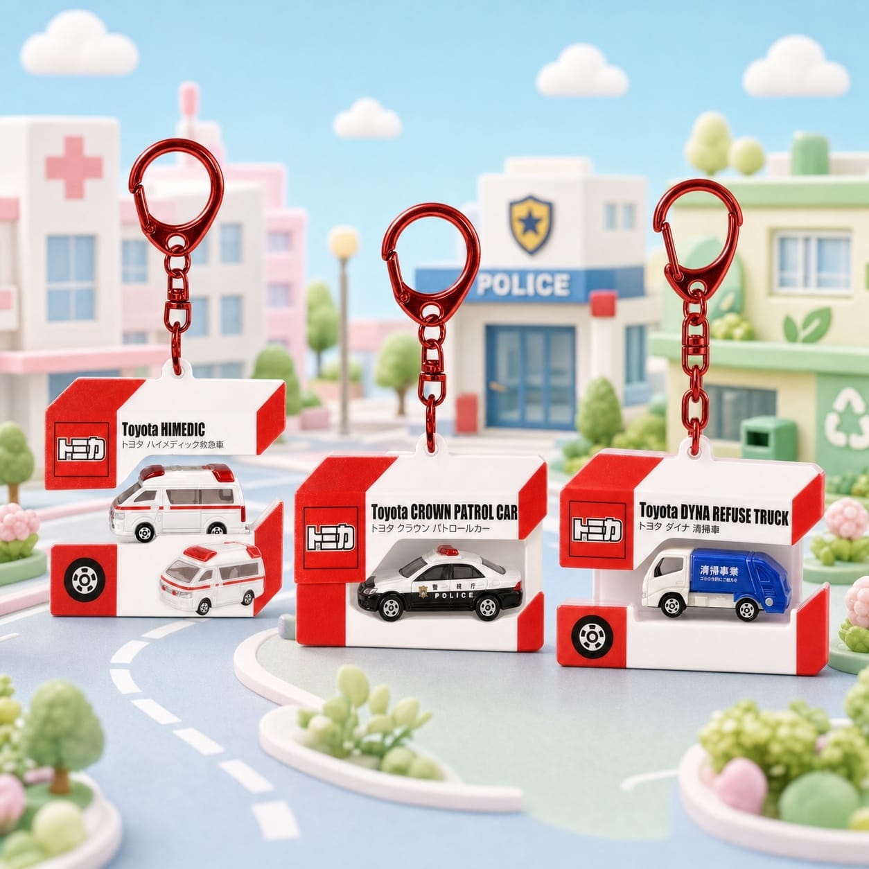 日本🇯🇵TOMICA 驚喜開盒壓克力鑰匙圈 3款