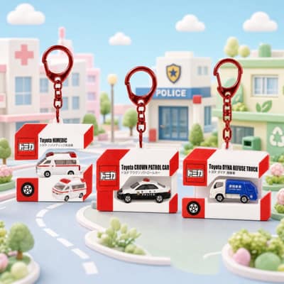 日本🇯🇵TOMICA 驚喜開盒壓克力鑰匙圈 3款