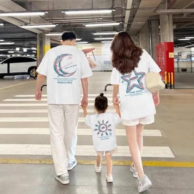 星月太陽親子Ｔ恤(66-90/80-150/S-4XL)