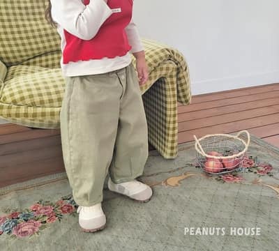 韓國🇰🇷PEANUTS 鈕扣設計休閒褲(5-15)