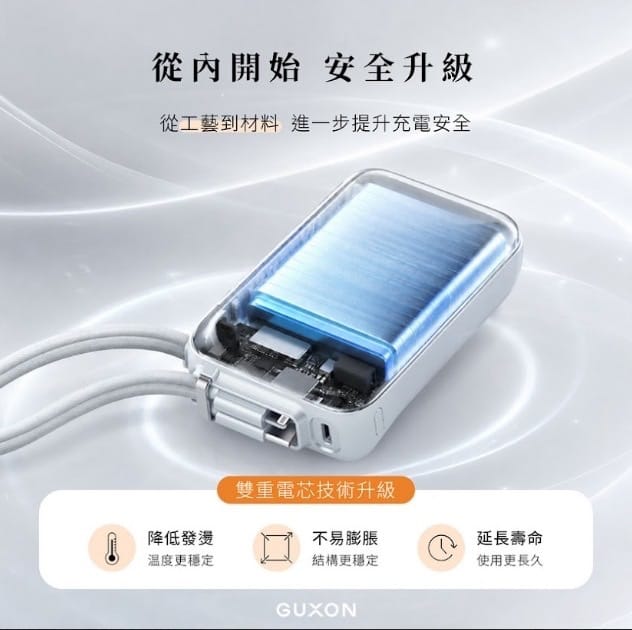 GUXON 極方塊 半固態行動電源 10000mAh