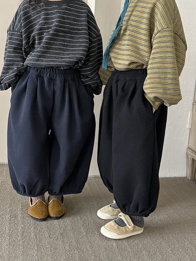 素色束口棉褲(80-140)