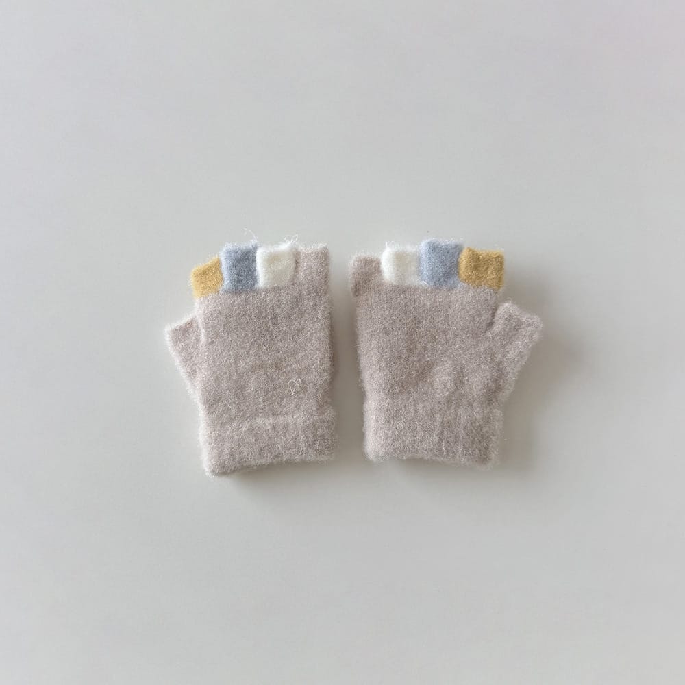交通工具翻蓋半指手套(1-4y)