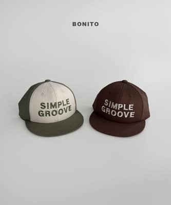 韓國🇰🇷Bonito 繡字拼色鴨舌帽