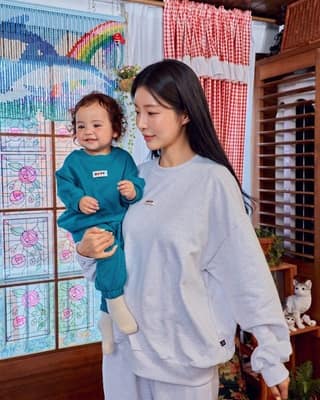 韓國🇰🇷OOTTBEBE 小標親子大人休閒套裝(Freesize)