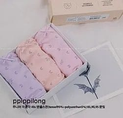 韓國🇰🇷ppippilong 星月天絲少女內褲三件組