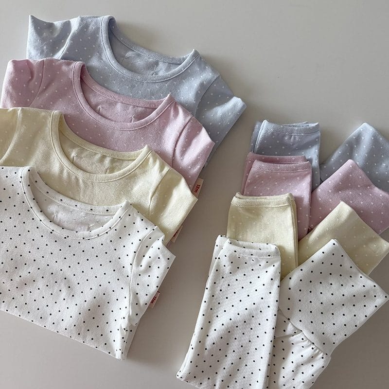 韓國🇰🇷HERE I AM 點點莫代爾睡衣套裝(12m-18m/S-XL)