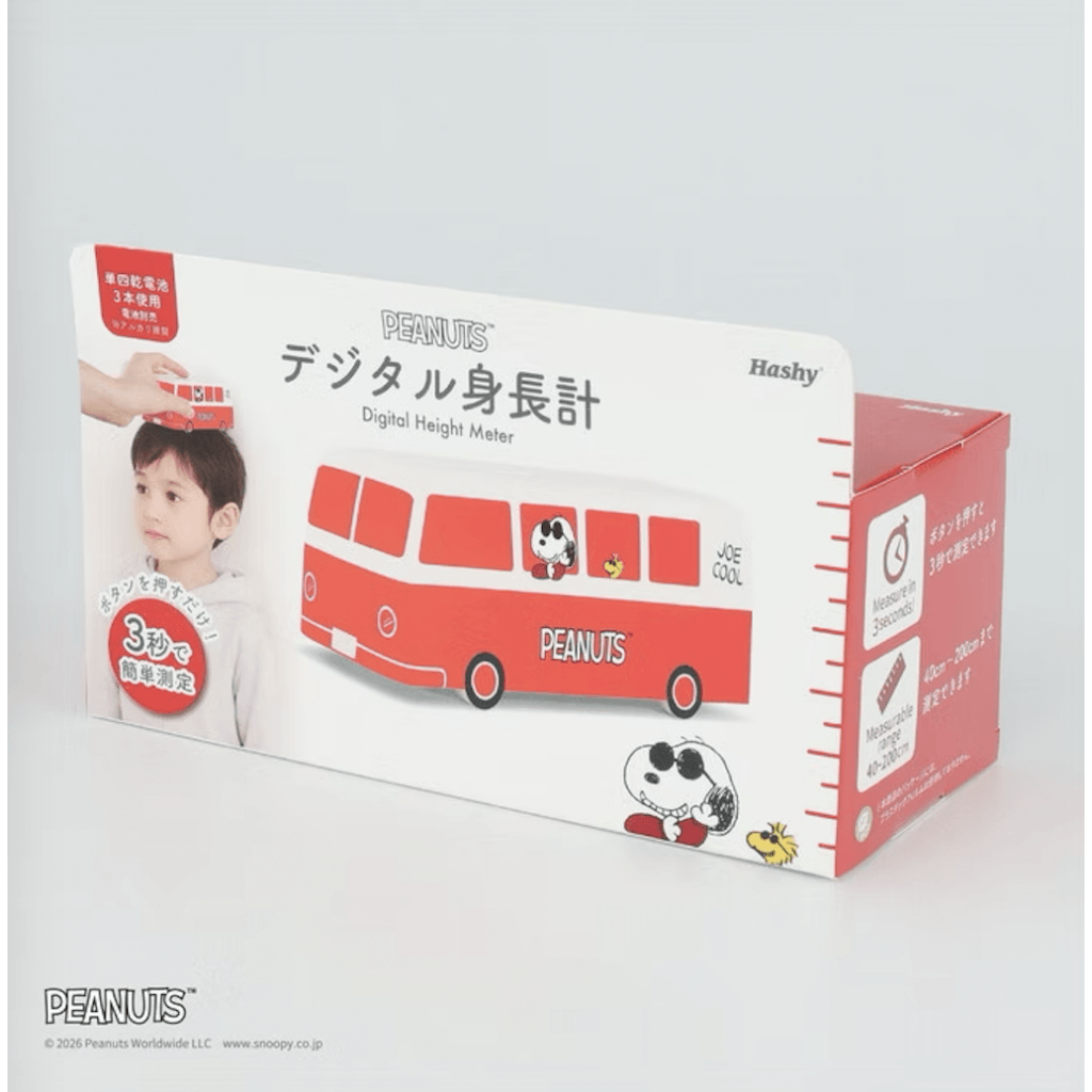 日本🇯🇵PEANUTS 史努比巴士造型數位身高計