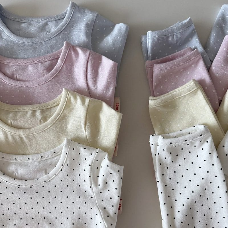 韓國🇰🇷HERE I AM 點點莫代爾睡衣套裝(12m-18m/S-XL)