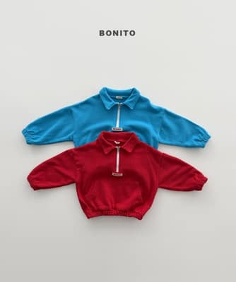韓國🇰🇷Bonito 大口袋拉鏈翻領衫(12m-XL/JS-JM)