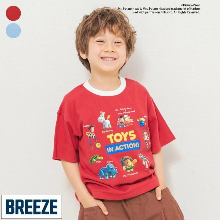 日本🇯🇵BREEZE 玩具總動員圓領Ｔ恤(80-140)