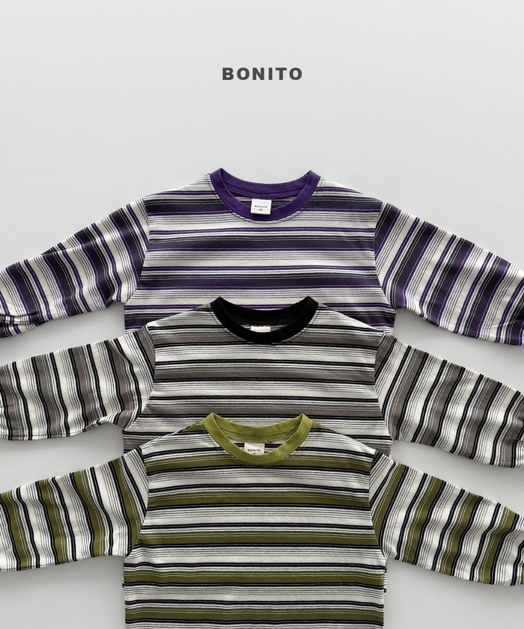 韓國🇰🇷Bonito 條紋束口長Ｔ恤(12m-XL/JS-JM)