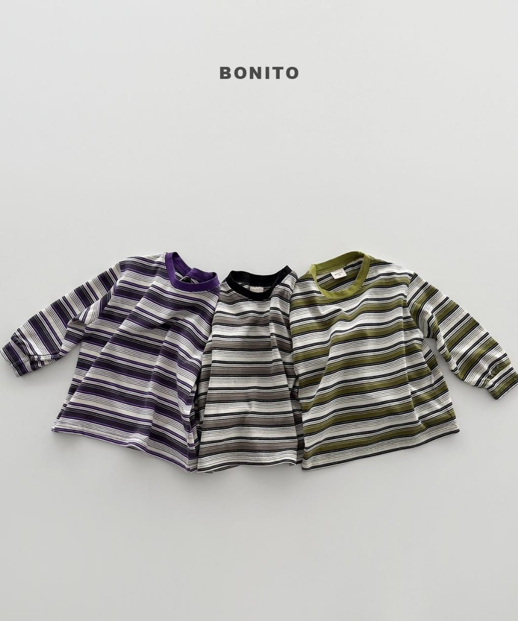 韓國🇰🇷Bonito 條紋束口長Ｔ恤(12m-XL/JS-JM)
