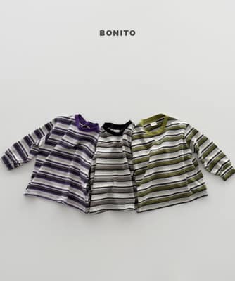 韓國🇰🇷Bonito 條紋束口長Ｔ恤(12m-XL/JS-JM)