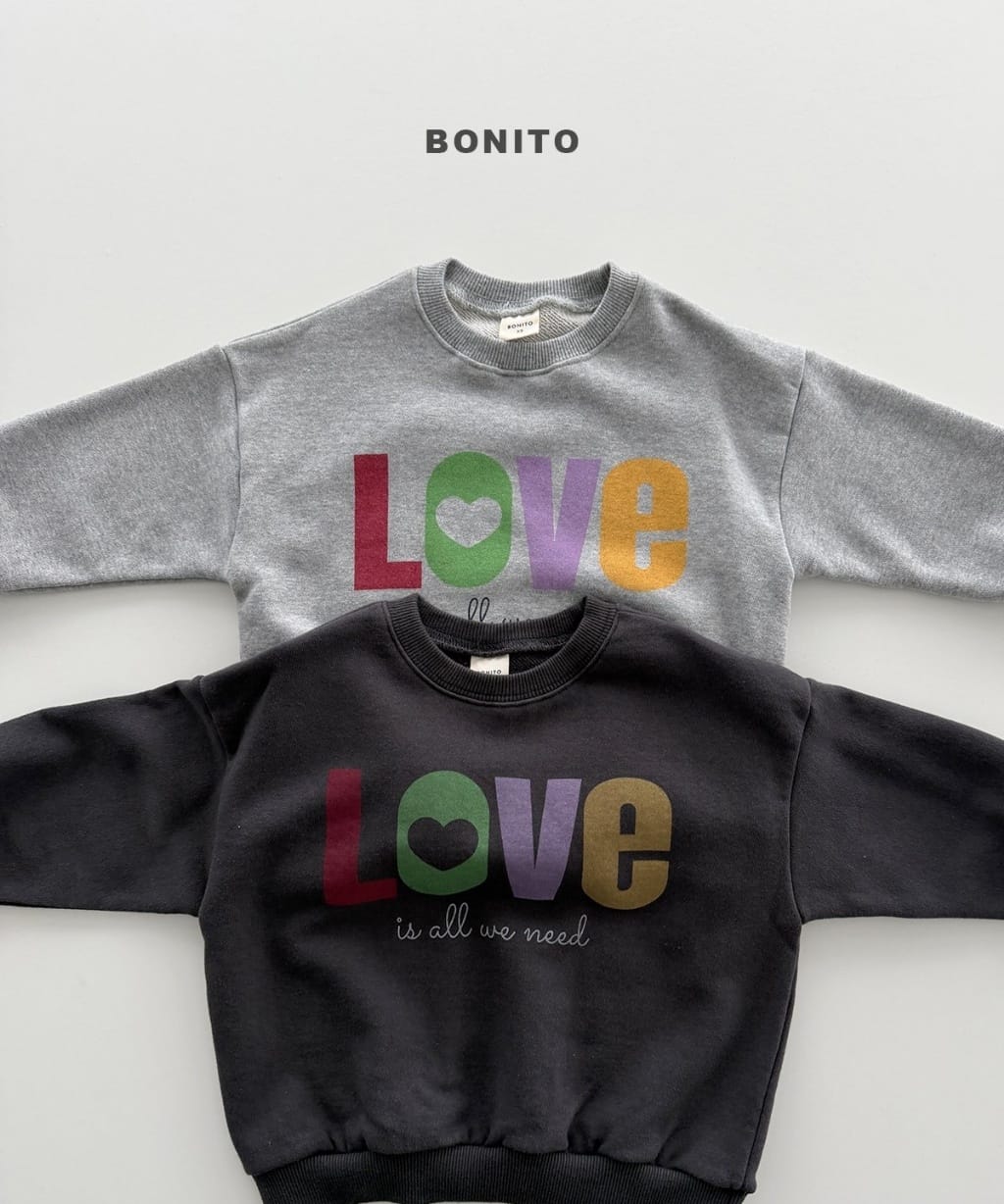 韓國🇰🇷Bonito 彩色LOVE大學Ｔ(12m-XL/JS-JM)