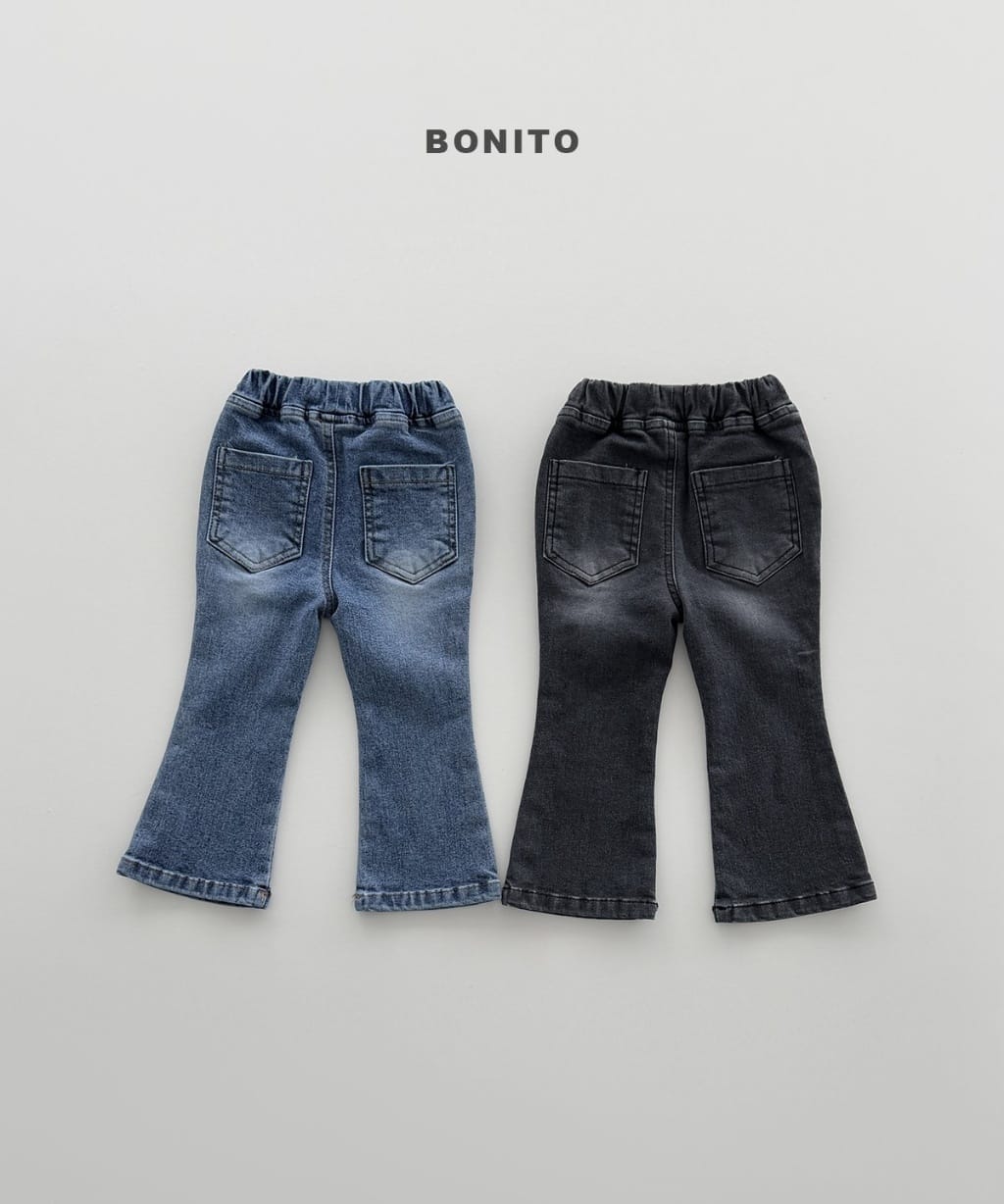 韓國🇰🇷Bonito 彈性喇叭牛仔褲(12m-XL/JS-JM)