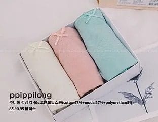 韓國🇰🇷ppippilong 莫代爾少女內褲三件組