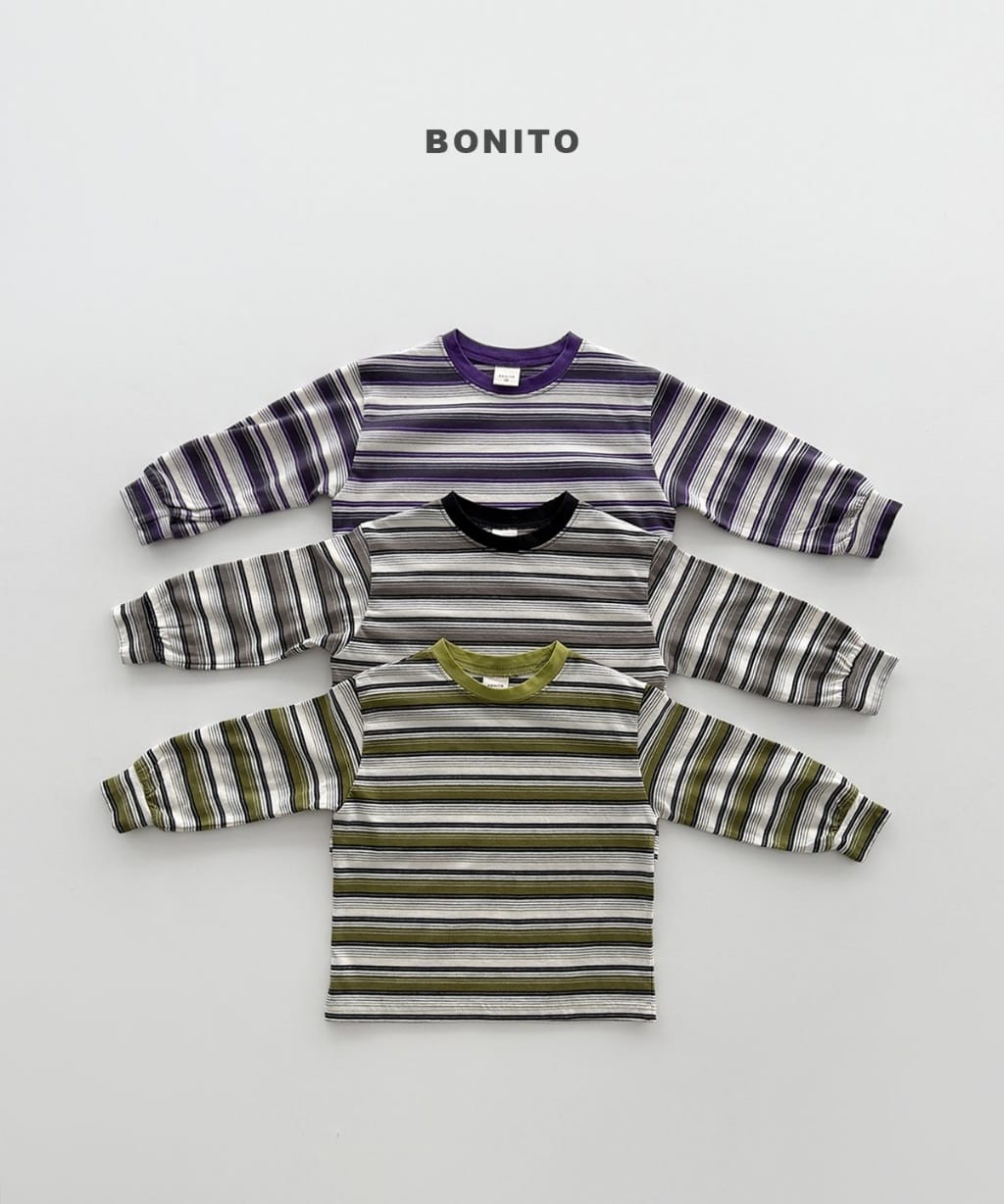 韓國🇰🇷Bonito 條紋束口長Ｔ恤(12m-XL/JS-JM)
